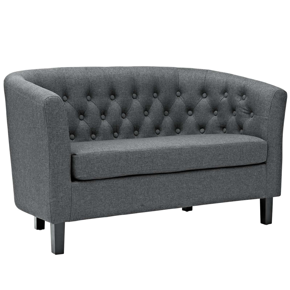 Prospect Channel Tufted Performance Loveseat - BUILDMYPLACE