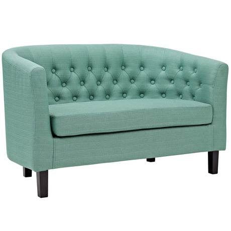 Prospect Channel Tufted Performance Loveseat - BUILDMYPLACE