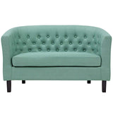 Prospect Channel Tufted Performance Loveseat - BUILDMYPLACE