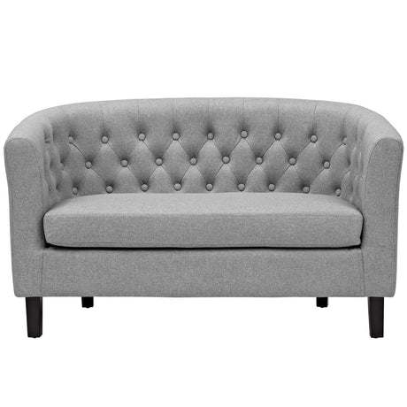 Prospect Channel Tufted Performance Loveseat - BUILDMYPLACE