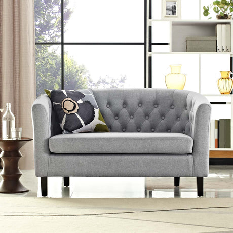 Prospect Channel Tufted Performance Loveseat - BUILDMYPLACE