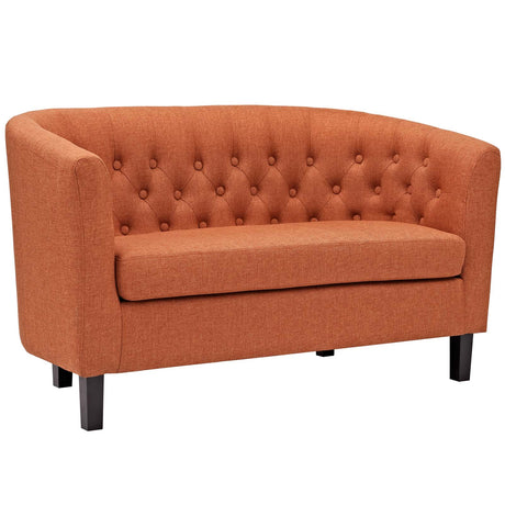 Prospect Channel Tufted Performance Loveseat - BUILDMYPLACE