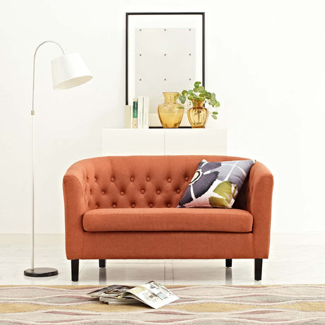 Prospect Channel Tufted Performance Loveseat - BUILDMYPLACE