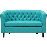 Prospect Channel Tufted Performance Loveseat - BUILDMYPLACE