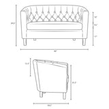 Prospect Performance Velvet Loveseat - BUILDMYPLACE