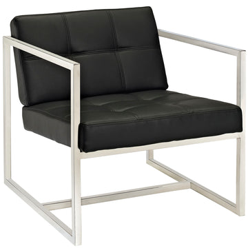 Hover Upholstered Performance Vinyl Outdoor Lounge Chair - Club Chair