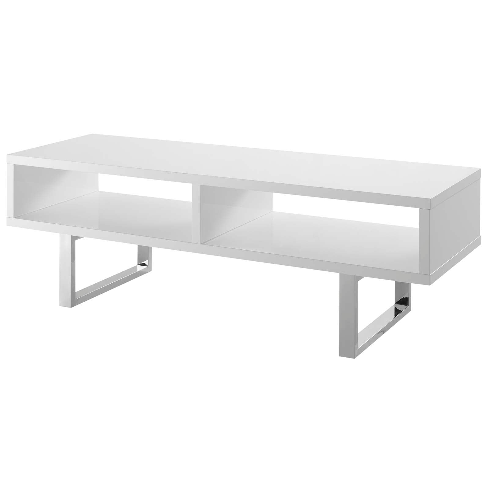 Contemporary Modern Amble 47" Stainless Steel Low Profile Tv Stand - Media Stand