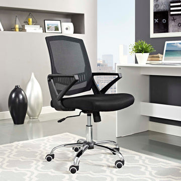 Proceed Mid Back Upholstered Fabric Office Chair - Computer Desk