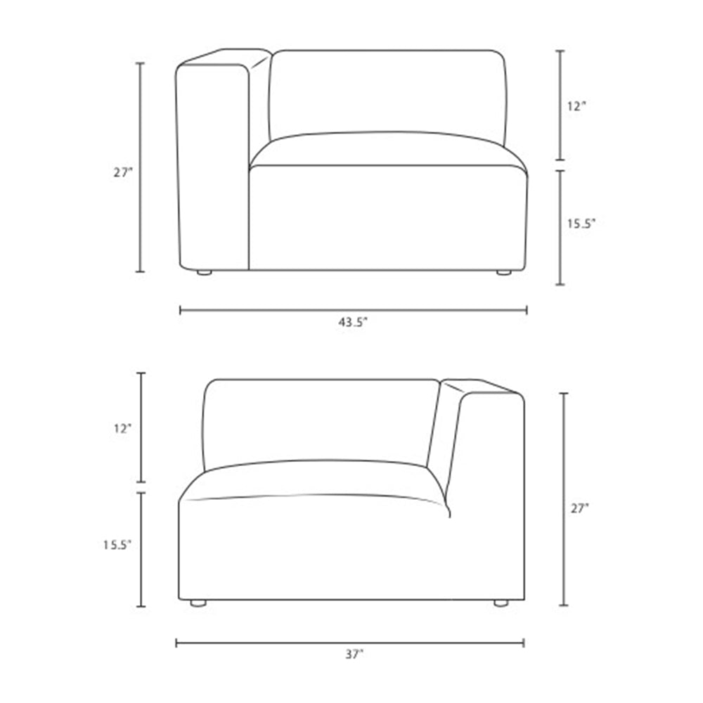 Mingle Fabric Sofa - BUILDMYPLACE