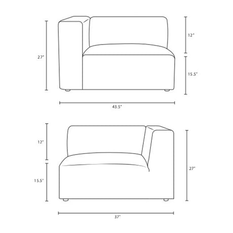 Mingle Fabric Sofa - BUILDMYPLACE