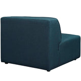 Mingle Fabric Upholstered Padded Armless Chair - Plastic Legs Living Room Accent Chair - BUILDMYPLACE