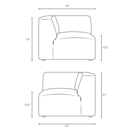 Mingle Corner Sofa - BUILDMYPLACE