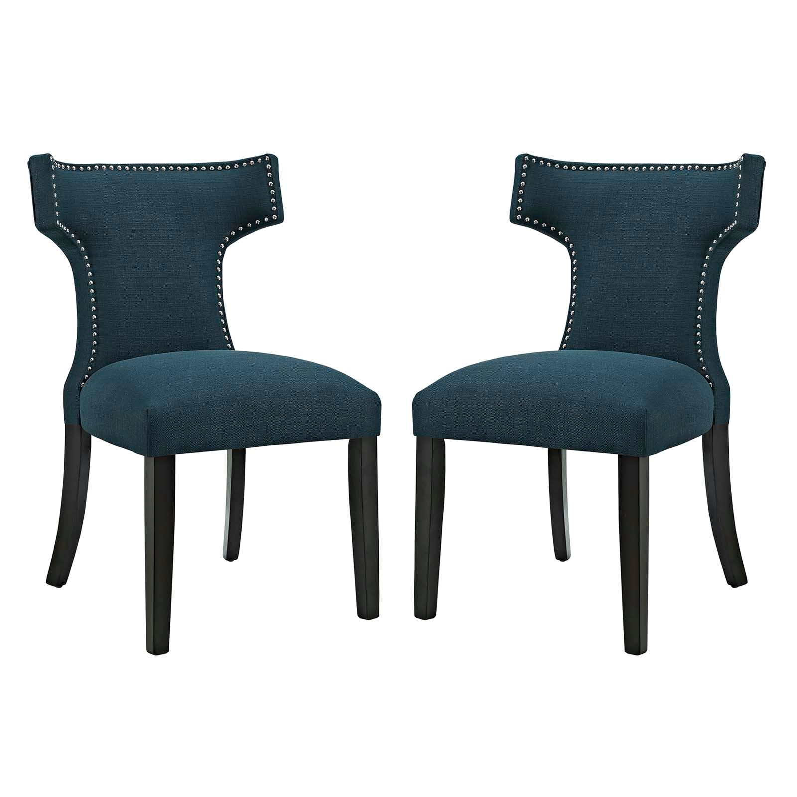 Mid - Century Modern Curve Dining Side Chair Set OF 2 - Kitchen Table Set