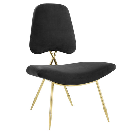 Modern Upholstered Ponder Performance Velvet Lounge Chair - Club Chair - BUILDMYPLACE