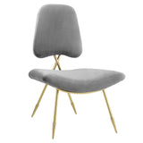 Modern Upholstered Ponder Performance Velvet Lounge Chair - Club Chair - BUILDMYPLACE