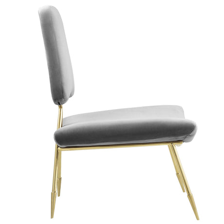 Modern Upholstered Ponder Performance Velvet Lounge Chair - Club Chair - BUILDMYPLACE