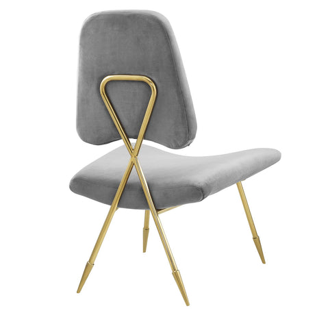 Modern Upholstered Ponder Performance Velvet Lounge Chair - Club Chair - BUILDMYPLACE