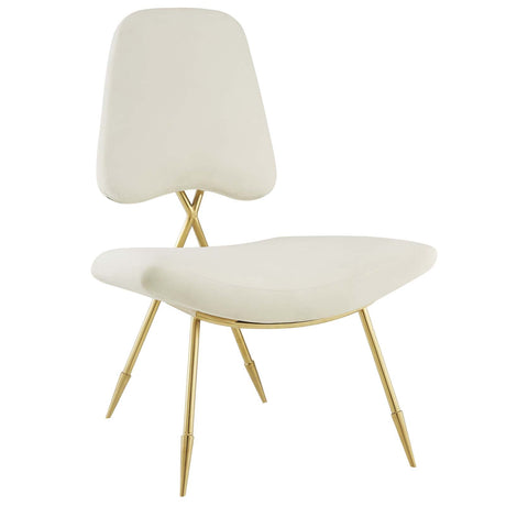 Modern Upholstered Ponder Performance Velvet Lounge Chair - Club Chair - BUILDMYPLACE