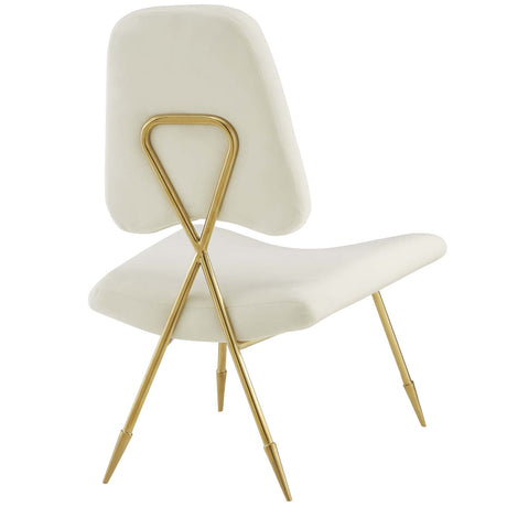 Modern Upholstered Ponder Performance Velvet Lounge Chair - Club Chair - BUILDMYPLACE