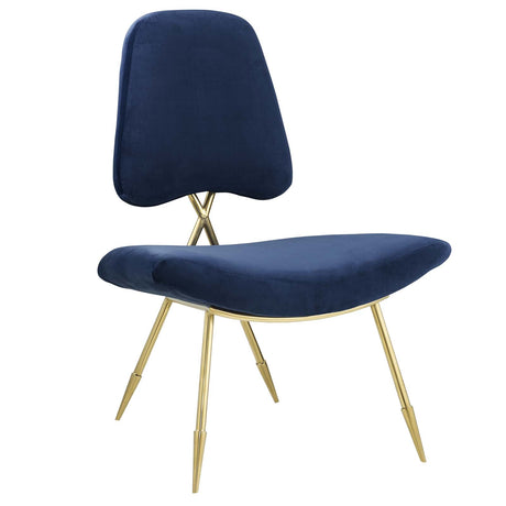Modern Upholstered Ponder Performance Velvet Lounge Chair - Club Chair - BUILDMYPLACE