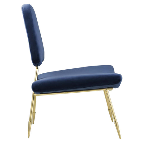 Modern Upholstered Ponder Performance Velvet Lounge Chair - Club Chair - BUILDMYPLACE