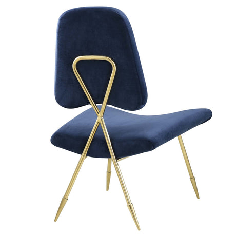 Modern Upholstered Ponder Performance Velvet Lounge Chair - Club Chair - BUILDMYPLACE
