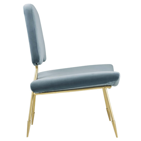 Modern Upholstered Ponder Performance Velvet Lounge Chair - Club Chair - BUILDMYPLACE