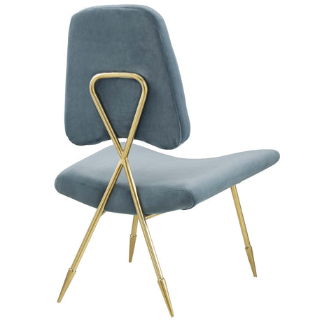 Modern Upholstered Ponder Performance Velvet Lounge Chair - Club Chair - BUILDMYPLACE