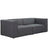 Upholstered Fabric Mingle 7 Generously Padded Armless Chair - Living Room Accent Sofa - BUILDMYPLACE