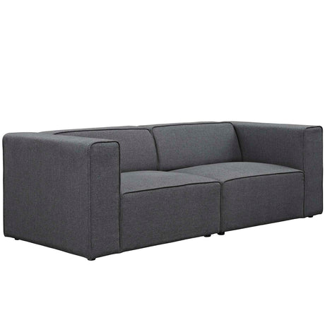 Upholstered Fabric Mingle 7 Generously Padded Armless Chair - Living Room Accent Sofa - BUILDMYPLACE