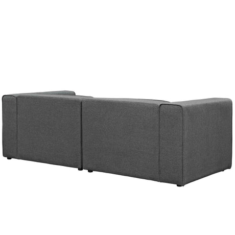 Upholstered Fabric Mingle 7 Generously Padded Armless Chair - Living Room Accent Sofa - BUILDMYPLACE