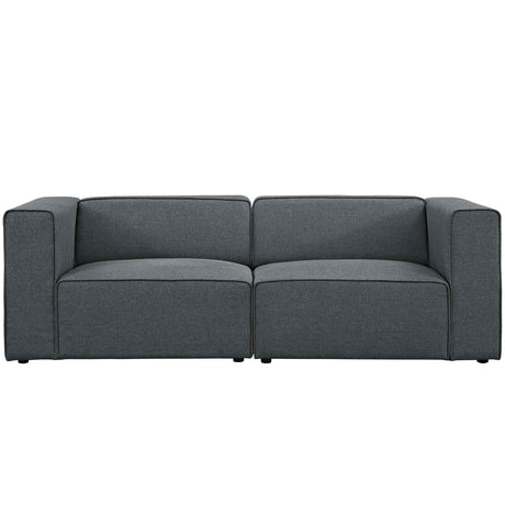 Upholstered Fabric Mingle 7 Generously Padded Armless Chair - Living Room Accent Sofa - BUILDMYPLACE