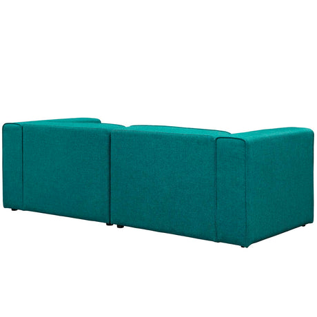 Upholstered Fabric Mingle 7 Generously Padded Armless Chair - Living Room Accent Sofa - BUILDMYPLACE