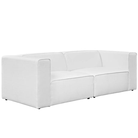 Upholstered Fabric Mingle 7 Generously Padded Armless Chair - Living Room Accent Sofa - BUILDMYPLACE