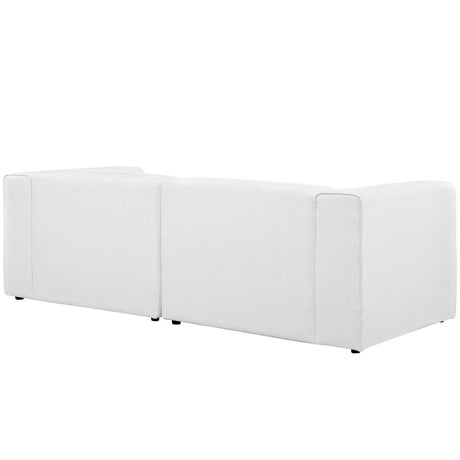 Upholstered Fabric Mingle 7 Generously Padded Armless Chair - Living Room Accent Sofa - BUILDMYPLACE