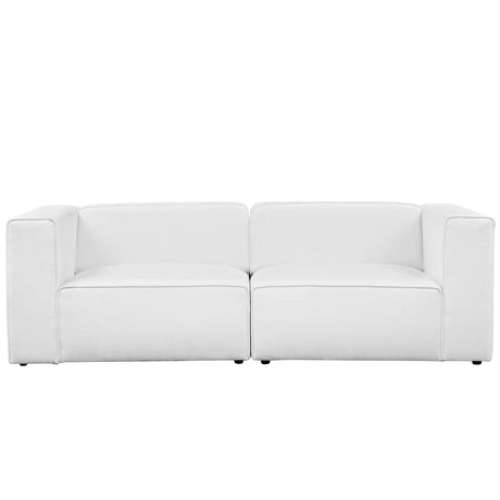Upholstered Fabric Mingle 7 Generously Padded Armless Chair - Living Room Accent Sofa - BUILDMYPLACE