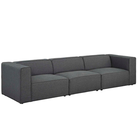 Upholstered Fabric Mingle 7 Generously Padded Armless Chair - Living Room Accent Sofa - BUILDMYPLACE