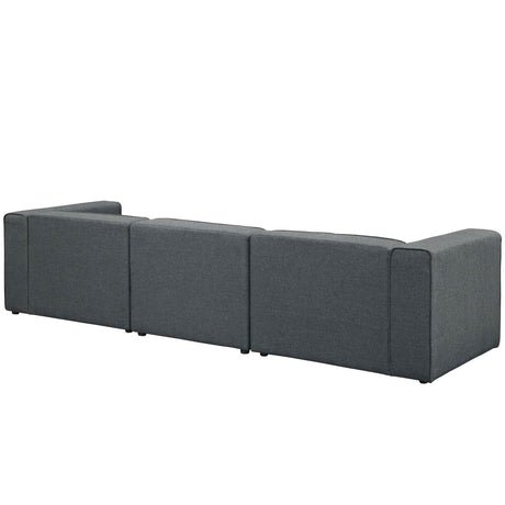 Upholstered Fabric Mingle 7 Generously Padded Armless Chair - Living Room Accent Sofa - BUILDMYPLACE