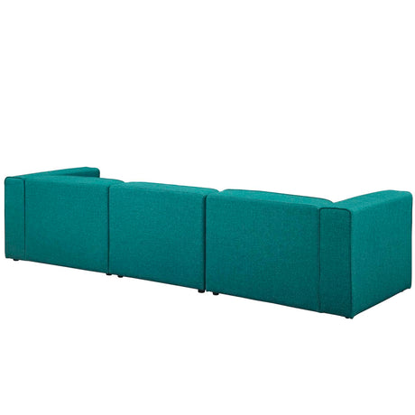 Upholstered Fabric Mingle 7 Generously Padded Armless Chair - Living Room Accent Sofa - BUILDMYPLACE