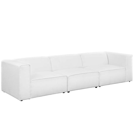 Upholstered Fabric Mingle 7 Generously Padded Armless Chair - Living Room Accent Sofa - BUILDMYPLACE