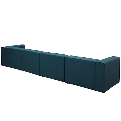 Upholstered Fabric Mingle 7 Generously Padded Armless Chair - Living Room Accent Sofa - BUILDMYPLACE