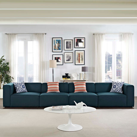 Upholstered Fabric Mingle 7 Generously Padded Armless Chair - Living Room Accent Sofa - BUILDMYPLACE