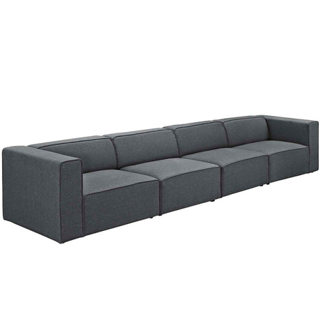 Upholstered Fabric Mingle 7 Generously Padded Armless Chair - Living Room Accent Sofa - BUILDMYPLACE