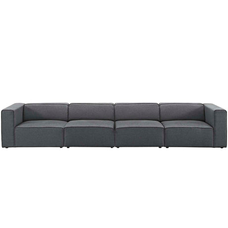 Upholstered Fabric Mingle 7 Generously Padded Armless Chair - Living Room Accent Sofa - BUILDMYPLACE