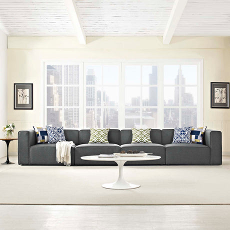 Upholstered Fabric Mingle 7 Generously Padded Armless Chair - Living Room Accent Sofa - BUILDMYPLACE