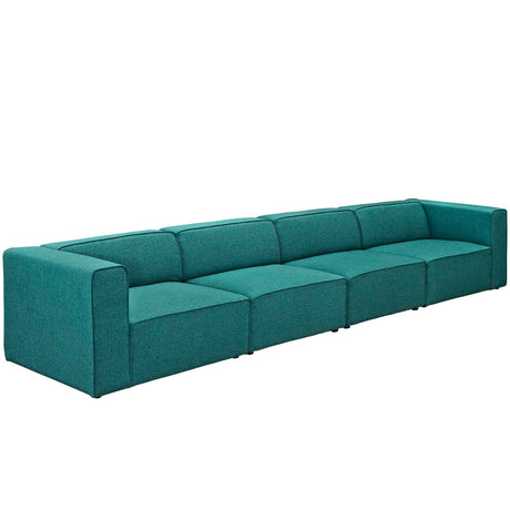 Upholstered Fabric Mingle 7 Generously Padded Armless Chair - Living Room Accent Sofa - BUILDMYPLACE