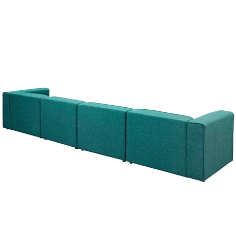 Upholstered Fabric Mingle 7 Generously Padded Armless Chair - Living Room Accent Sofa - BUILDMYPLACE
