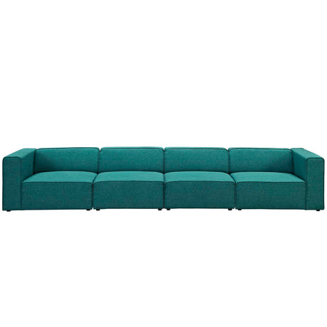 Upholstered Fabric Mingle 7 Generously Padded Armless Chair - Living Room Accent Sofa - BUILDMYPLACE