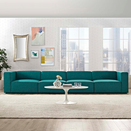 Upholstered Fabric Mingle 7 Generously Padded Armless Chair - Living Room Accent Sofa - BUILDMYPLACE