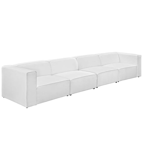 Upholstered Fabric Mingle 7 Generously Padded Armless Chair - Living Room Accent Sofa - BUILDMYPLACE